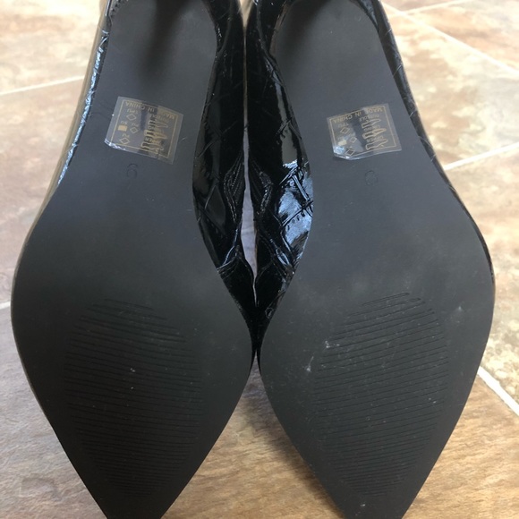 SEXY SAY MY NAME CROC 🐊 PRINT STILETTO BOOTS SIZE: 9.0 - Picture 7 of 8